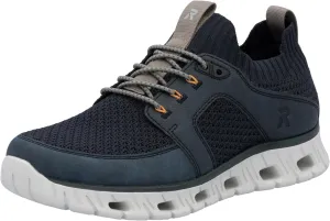 Rieker Men's Low Trainers, Blue, 10