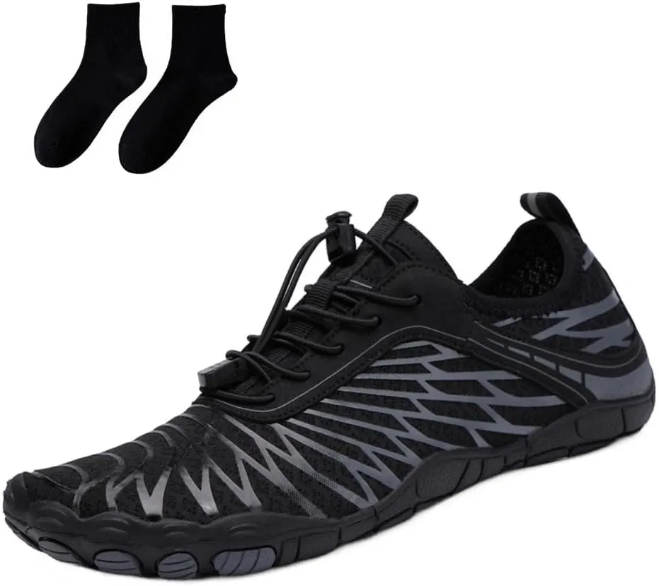 Rival Footwear Barefoot Shoes for Women & Men, Breathable Non-Slip Athletic Footwear Wide Toe Water Shoes, Wide Toe Box Non-Slip Breathable Beach Pool Hiking Shoes