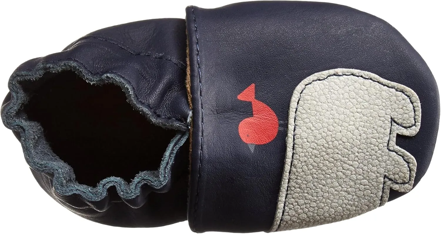 Robeez Baby Boys and Unisex Soft Soles Slip-Resistant Crib Shoes Slippers for Infant and Toddler, 0-24 Months