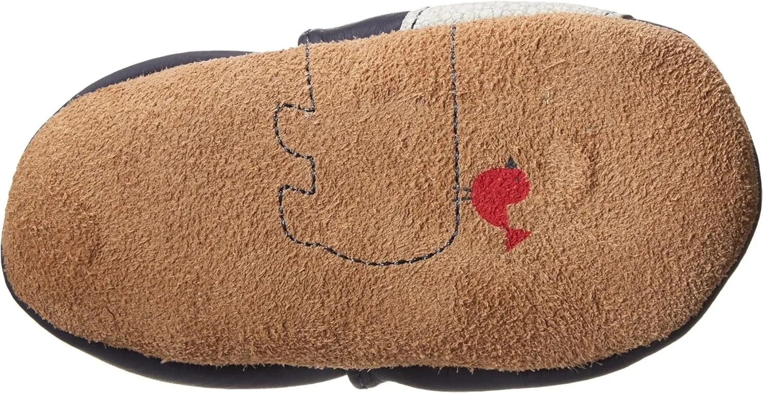 Robeez Baby Boys and Unisex Soft Soles Slip-Resistant Crib Shoes Slippers for Infant and Toddler, 0-24 Months