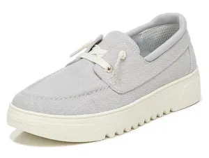 Rounded Onboard Grey Slip Detailed Scholl's Consistent quality Get On Oxfords Toe Time-saving Eyelet Dr.