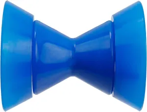 Rubber Boat Bow Trailer Roller 3 Inch Bow Roller for Marine Boat Trailer, Blue
