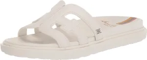 Sam Sandals Edelman White Detail Platform Subtle Open Bright Toe Global shipping network Slip On Valeri Functional
