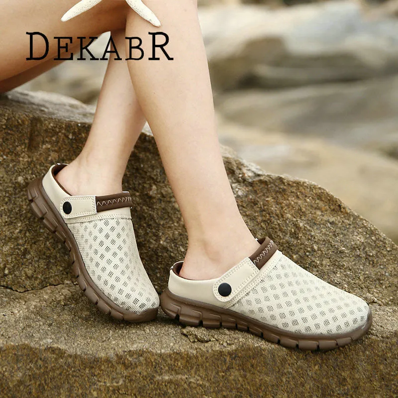 Sandals Shoes Summer Flops Shoes Big Size Beach Unisex Breathable  Mens Mesh On New Flip Men Lighted Refund policy Friendly assistance Slippers 36-46 Slip
