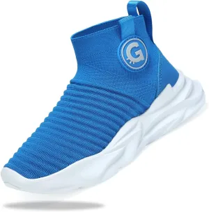 Santiro Boys Sneakers Girls Slip on Shoes Fashion High Top Athletic Shoe