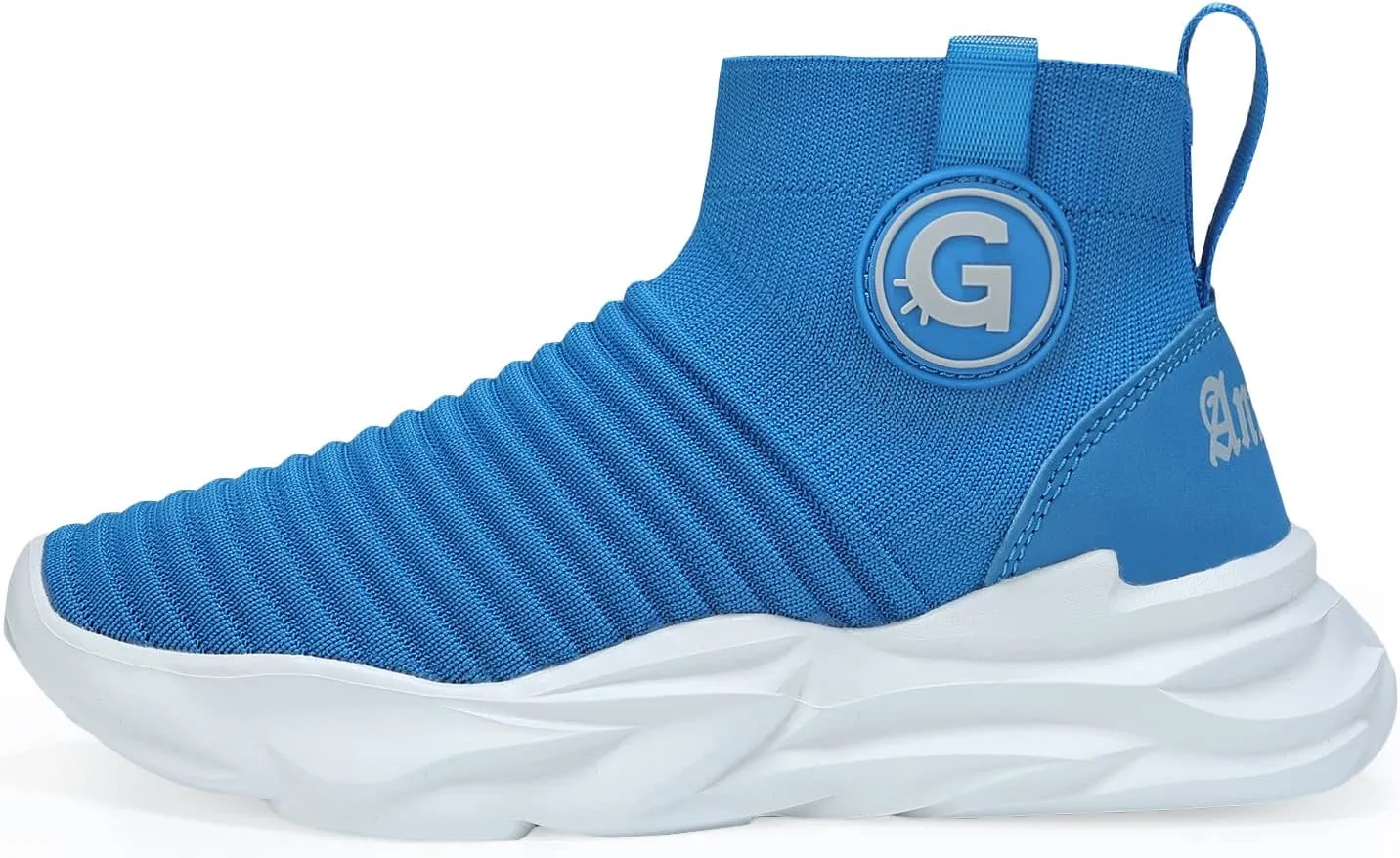 Santiro Boys Sneakers Girls Slip on Shoes Fashion High Top Athletic Shoe