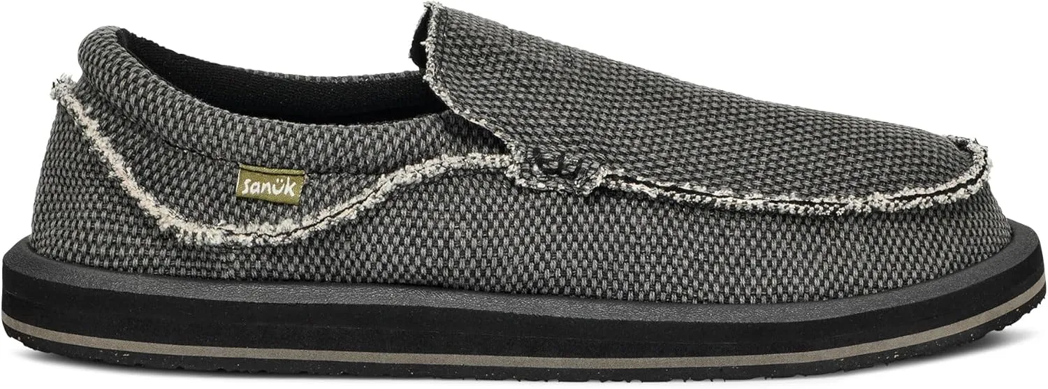 Sanuk Mens Chiba Loafers for Men | Mens Shoes | Slip On Shoes for Men | Men's Slip-on Loafers | Comfort Foam Footbed