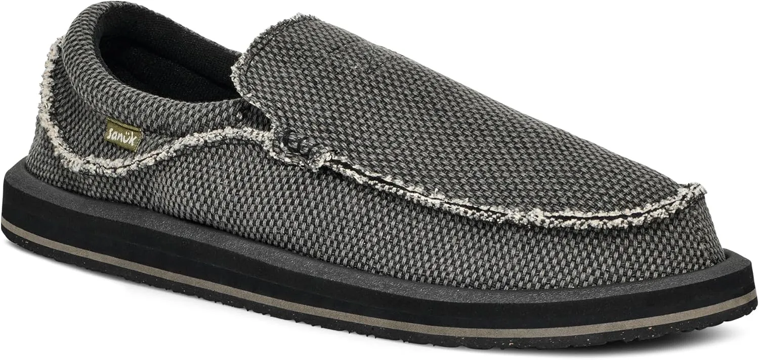 Sanuk Mens Chiba Loafers for Men | Mens Shoes | Slip On Shoes for Men | Men's Slip-on Loafers | Comfort Foam Footbed