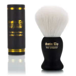 Satin Tip – The Purest, Shave Brush (Synthetic, White, Soft Touch, Case)
