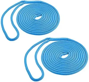 Seamander Best Double Braid Nylon Dock Line for Boat