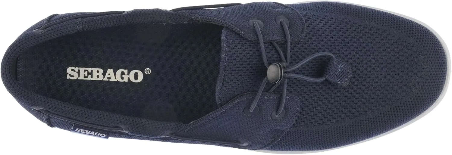 Sebago Monterey Men's Low-Cut Sailing Sneakers – Lightweight Mesh Boat Shoes with Adjustable Toggle Laces & Shock Absorption