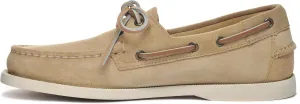 Sebago Portland Roughout Boat Shoes - Handsewn Roughout Leather Moccasins with Leather Sock Lining and Non-Marking, Non-Slip Siped Rubber Outsoles