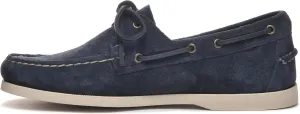 Sebago Portland Roughout Boat Shoes - Handsewn Roughout Leather Moccasins with Leather Sock Lining and Non-Marking, Non-Slip Siped Rubber Outsoles