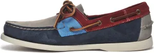 Sebago Ross Island Jib Boat Shoes - Handsewn Suede Moccasins with Leather Sock Lining and Non-Marking, Non-Slip Siped Rubber Soles