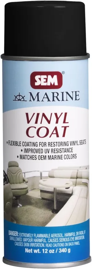 Sem M25053 Marine Vinyl Coat Boat Black