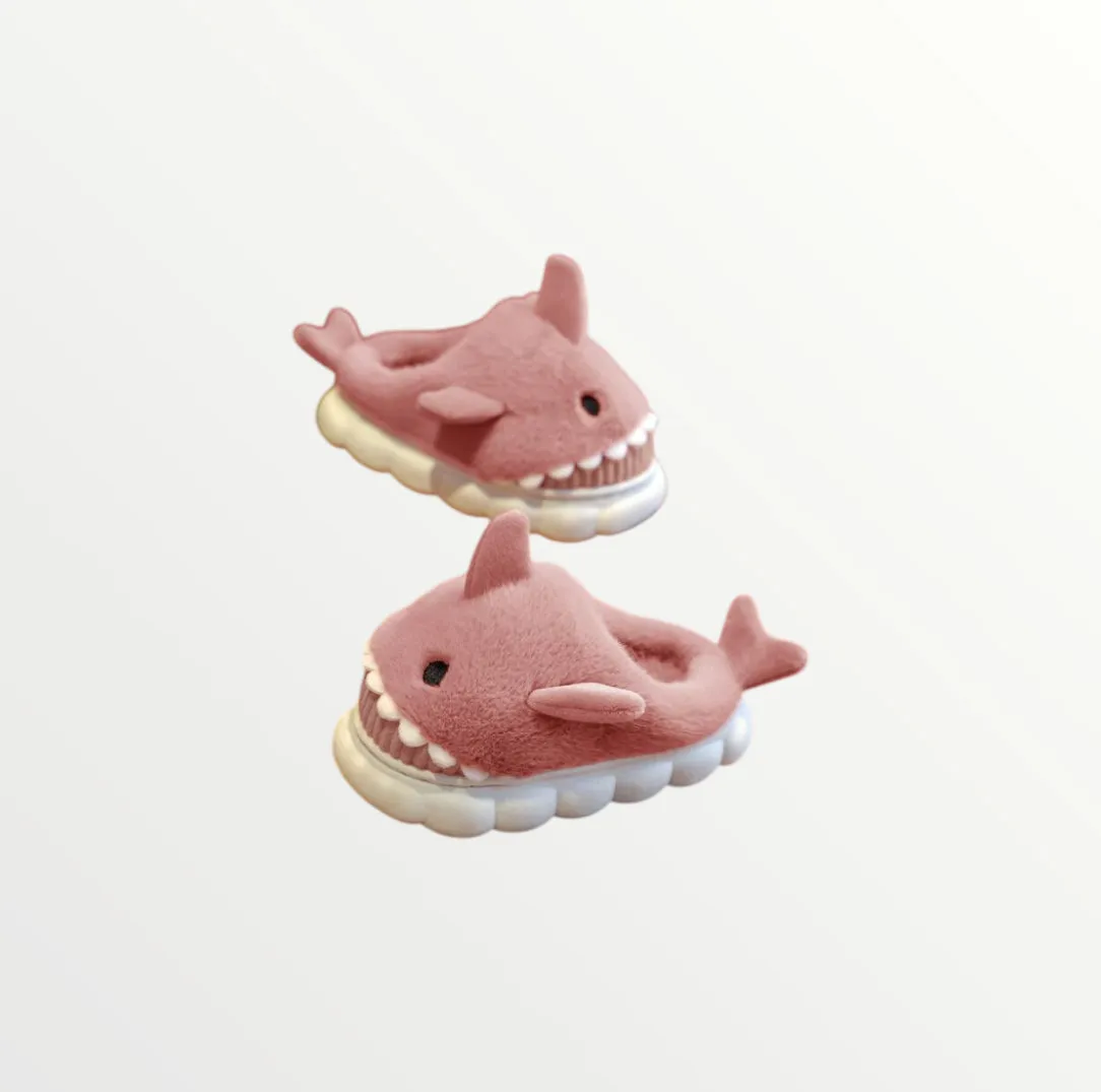 shark pink slipper