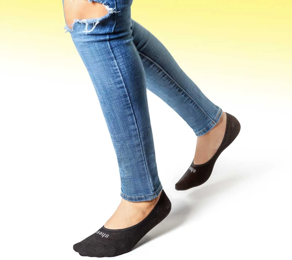 SHEEC Womens No Show Socks–Ultra-Soft Modal, Moisture-Wicking, Non-Slip Heel Grip–Invisible Fit for Sneakers & Boat Shoes