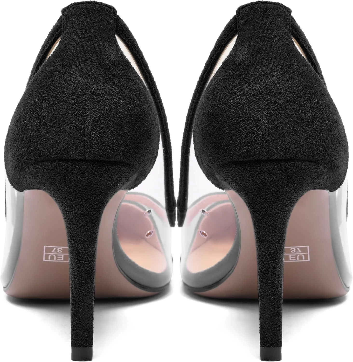 SHOWFOREST Womens Slip On Suede Pointed Toe Dress Wedding Stiletto High Heel Pumps Shoes 3.3 Inch