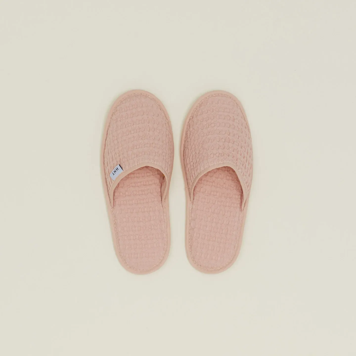 Simple Waffle Slippers (Blush)