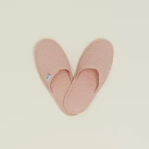 Simple Waffle Slippers (Blush)