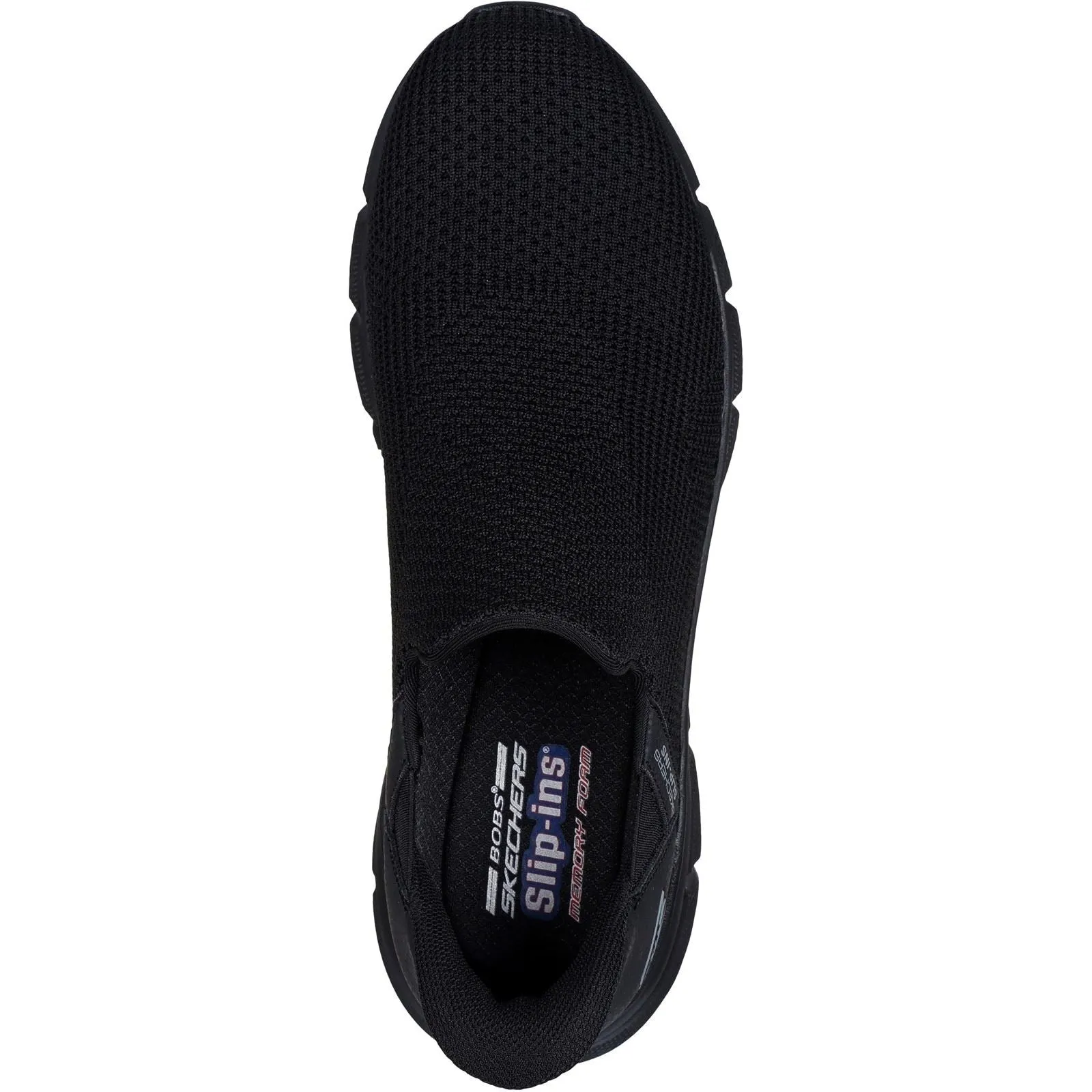 Skechers BOBS Sport B Flex Resilient Textile Men's Black Trainers