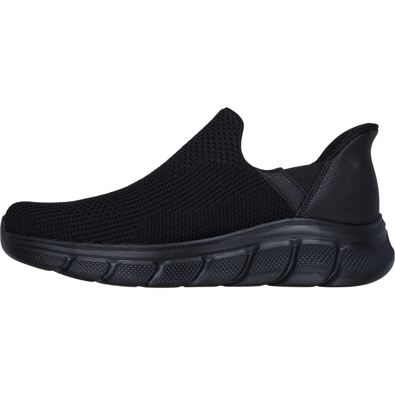Skechers BOBS Sport B Flex Resilient Textile Men's Black Trainers