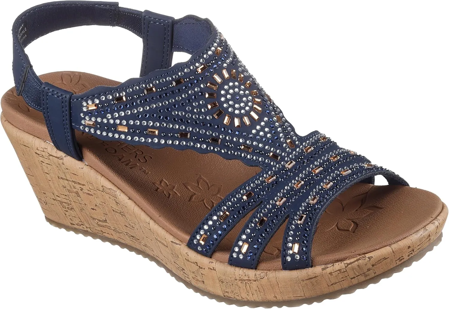 Skechers Women's Beverlee-Dazzling Charm Wedge Sandal