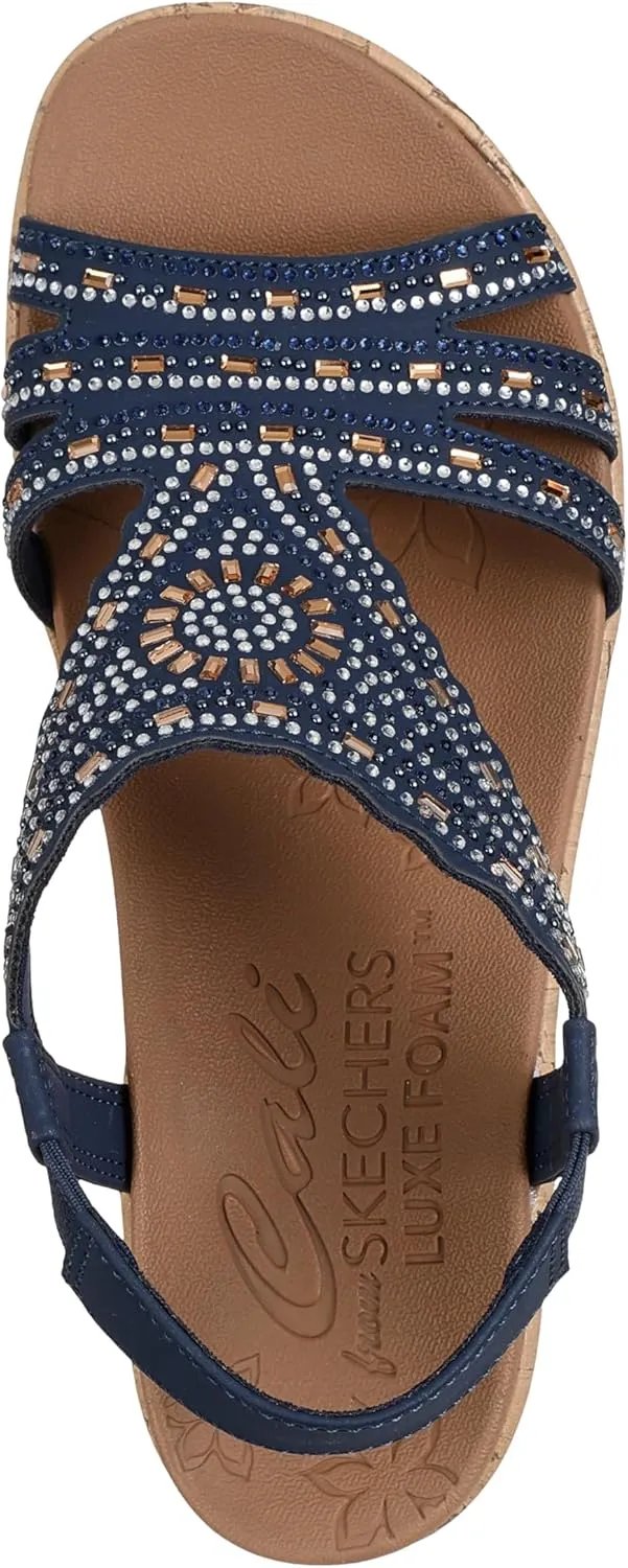 Skechers Women's Beverlee-Dazzling Charm Wedge Sandal