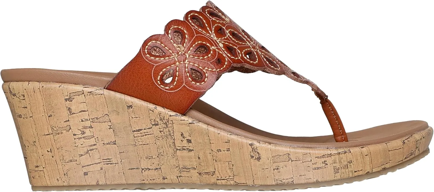 Skechers Women's Beverlee-Summer Spirit Wedge Sandal
