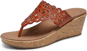 Skechers Women's Beverlee-Summer Spirit Wedge Sandal