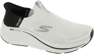 Skechers Women's Max Cushioning Elite 2.0 Hands-Free Slip-ins – Air-Cooled Memory Foam, Heel Pillow Sneaker, White/Black, 6