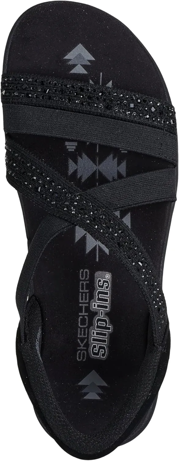 Skechers Women's Reggae Slim-Summer Sparkle Sandal