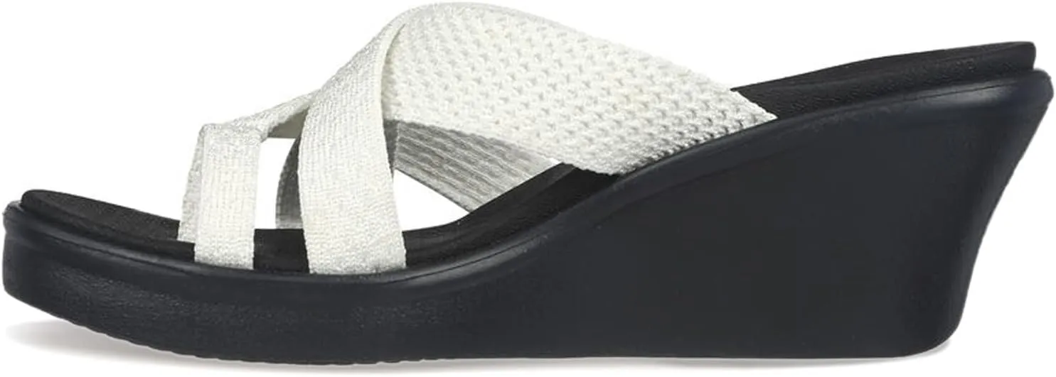 Skechers Women's Rumble on-Heat Maze Wedge Sandal