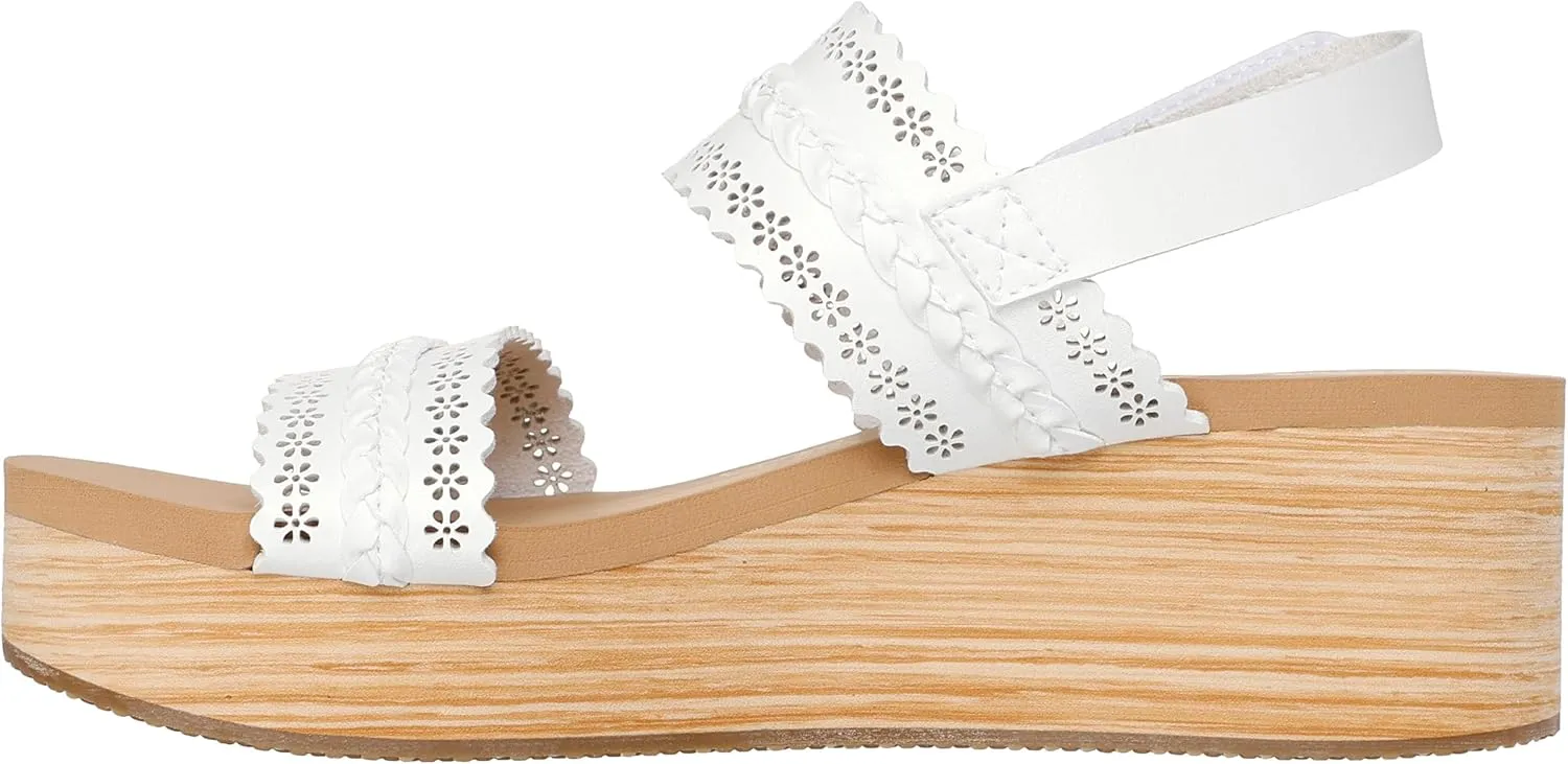 Skechers Women's Summers-Coastal Stroll Wedge Sandal