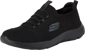 Skechers Women's Summits-Top Player Sneaker, Black/Black=BBK, 8