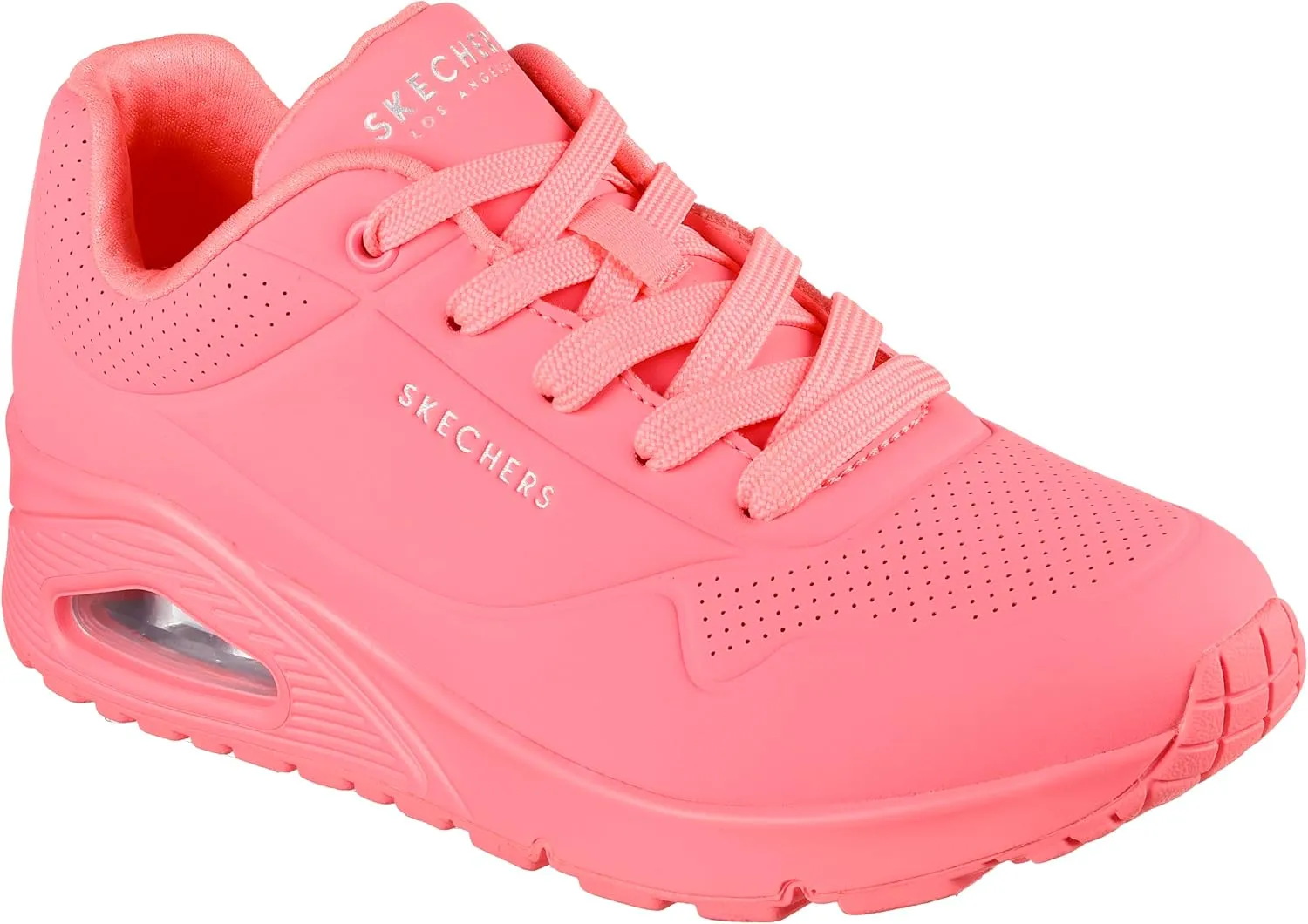 Skechers Women's Uno-Stand on Air Sneaker, Coral, 7