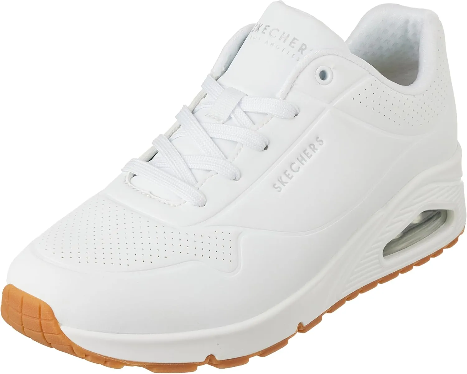 Skechers Women's Uno-Stand on Air Sneaker, White, 7.5 Wide