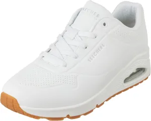 Skechers Women's Uno-Stand on Air Sneaker, White, 7.5 Wide