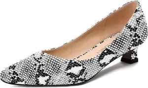 SKYSTERRY Women's Patent Slip On Square Toe Office Casual Spool Low Heel Pumps Shoes 1.5 Inch