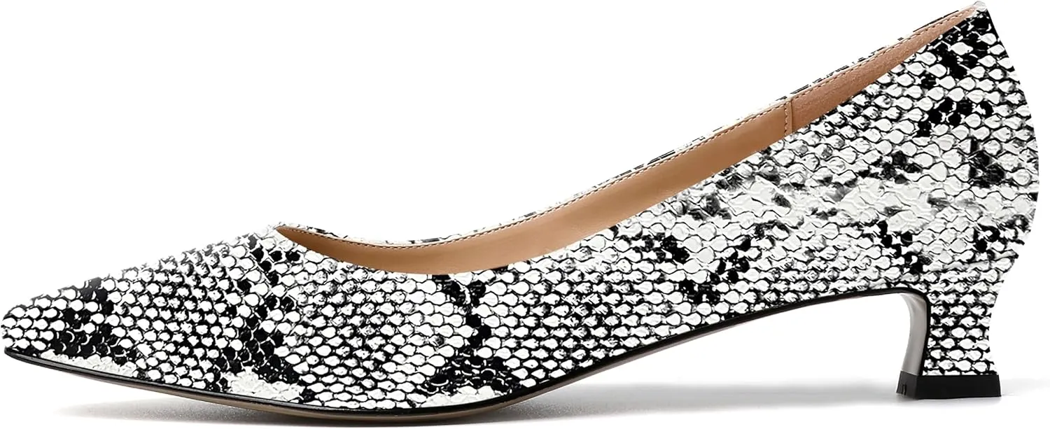 SKYSTERRY Women's Patent Slip On Square Toe Office Casual Spool Low Heel Pumps Shoes 1.5 Inch