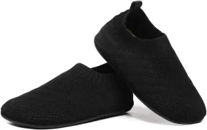 SLEVEL Comfort Toddler Slippers Lightweight Little Kids Indoor Non Slip Grip Around The House Home Shoes for Boys Girls