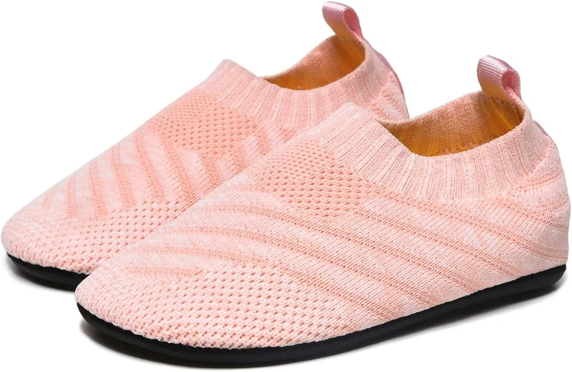 SLEVEL Comfort Toddler Slippers Lightweight Little Kids Indoor Non Slip Grip Around The House Home Shoes for Boys Girls