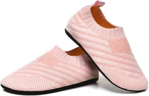 SLEVEL Comfort Toddler Slippers Lightweight Little Kids Indoor Non Slip Grip Around The House Home Shoes for Boys Girls