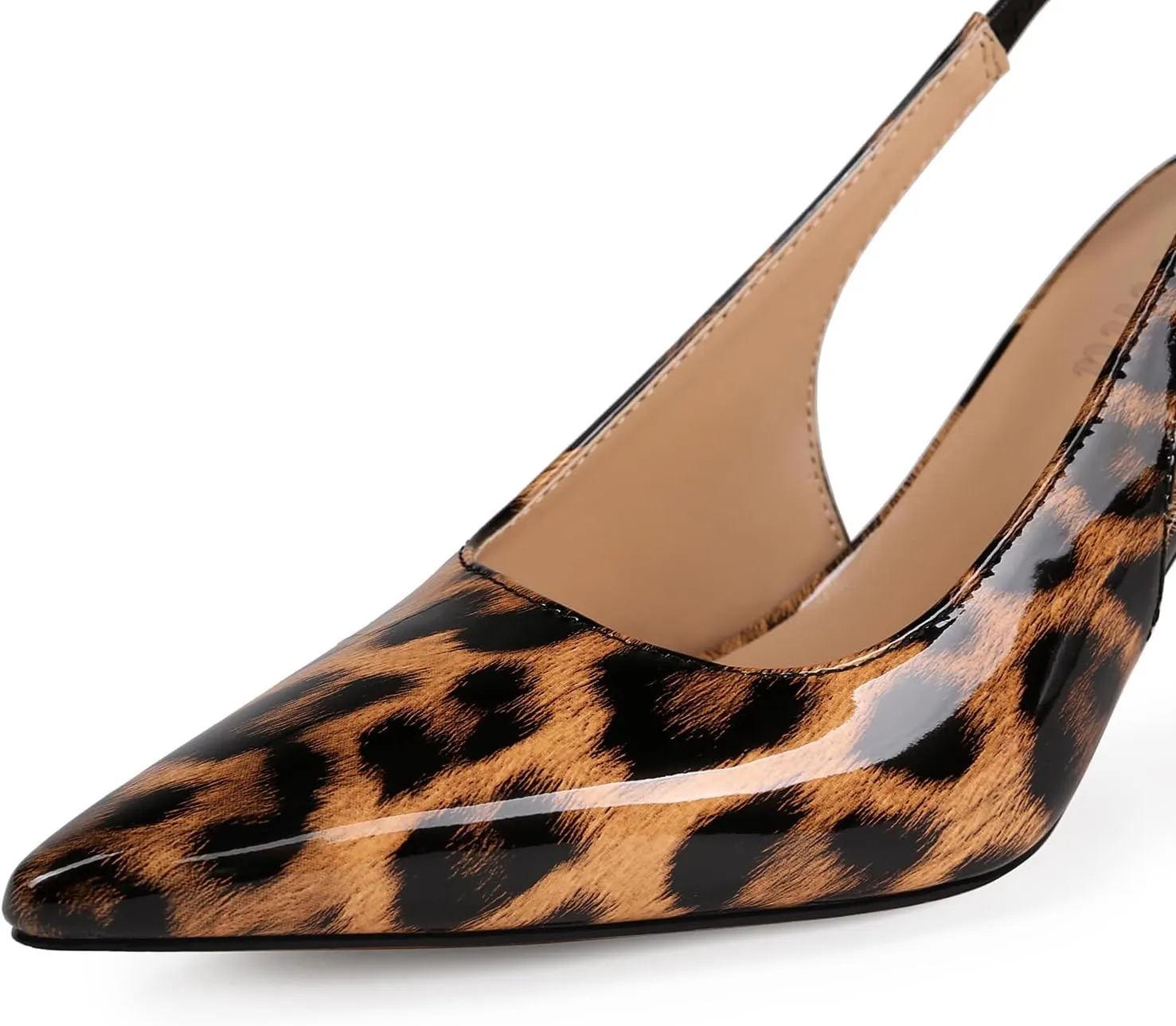 Slingback Heels for Women Pointed Closed Toe Stiletto Pumps Slip-On Dress Shoes Elegant Comfortable Women's Heels for Party Wedding
