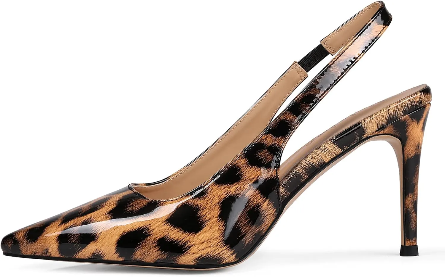 Slingback Heels for Women Pointed Closed Toe Stiletto Pumps Slip-On Dress Shoes Elegant Comfortable Women's Heels for Party Wedding