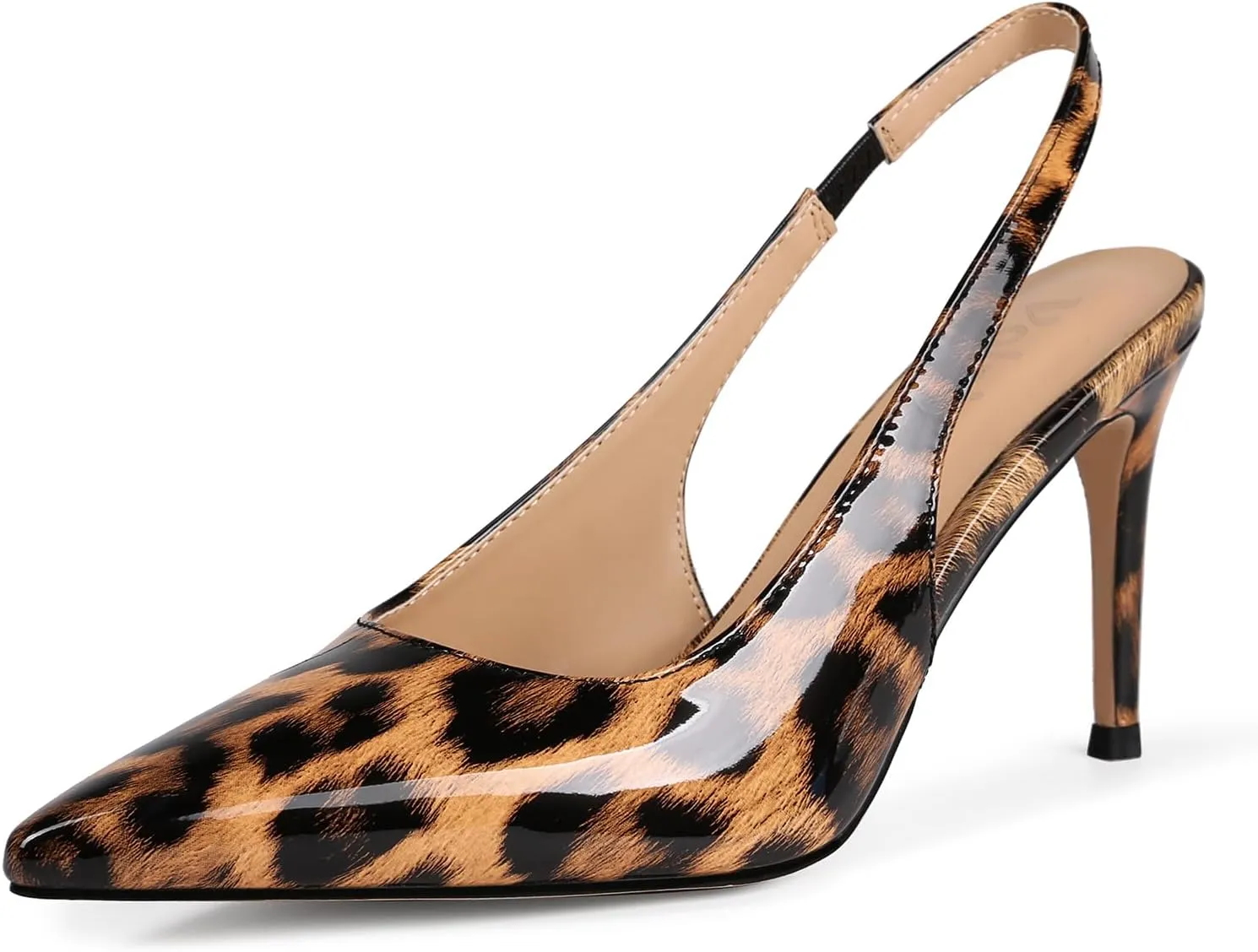Slingback Heels for Women Pointed Closed Toe Stiletto Pumps Slip-On Dress Shoes Elegant Comfortable Women's Heels for Party Wedding