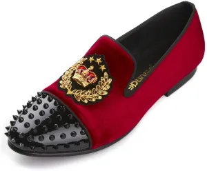 Slip On Formal Wedding Shoes Tuxedo Velvet Loafers Prom Dress Slippers
