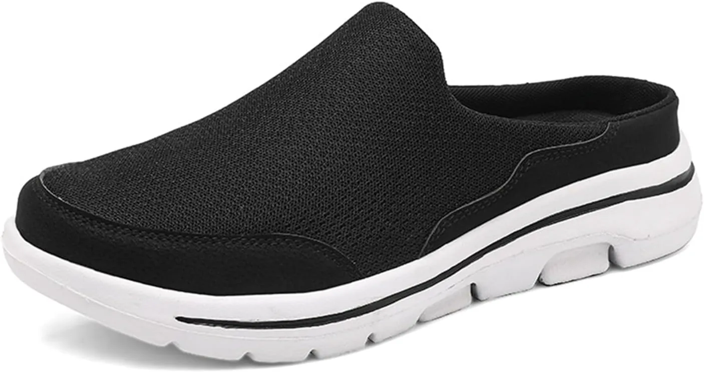 Slip On Mules & Clogs for Womens Mens Lightweight Breathable Mesh Slippers Slip-On Orthopedic Shoes Closed Toe Slides