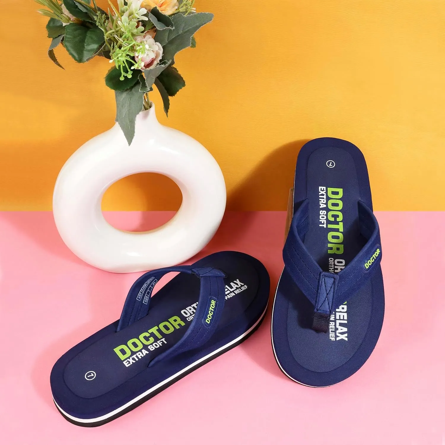 Slipper for Men's || Diabetic & Comfortable || Skid Resistant || Lightweight || Comfortable Footbed || Memory Foam Bounce Back Technology || Flip-Flop & Slippers D-32