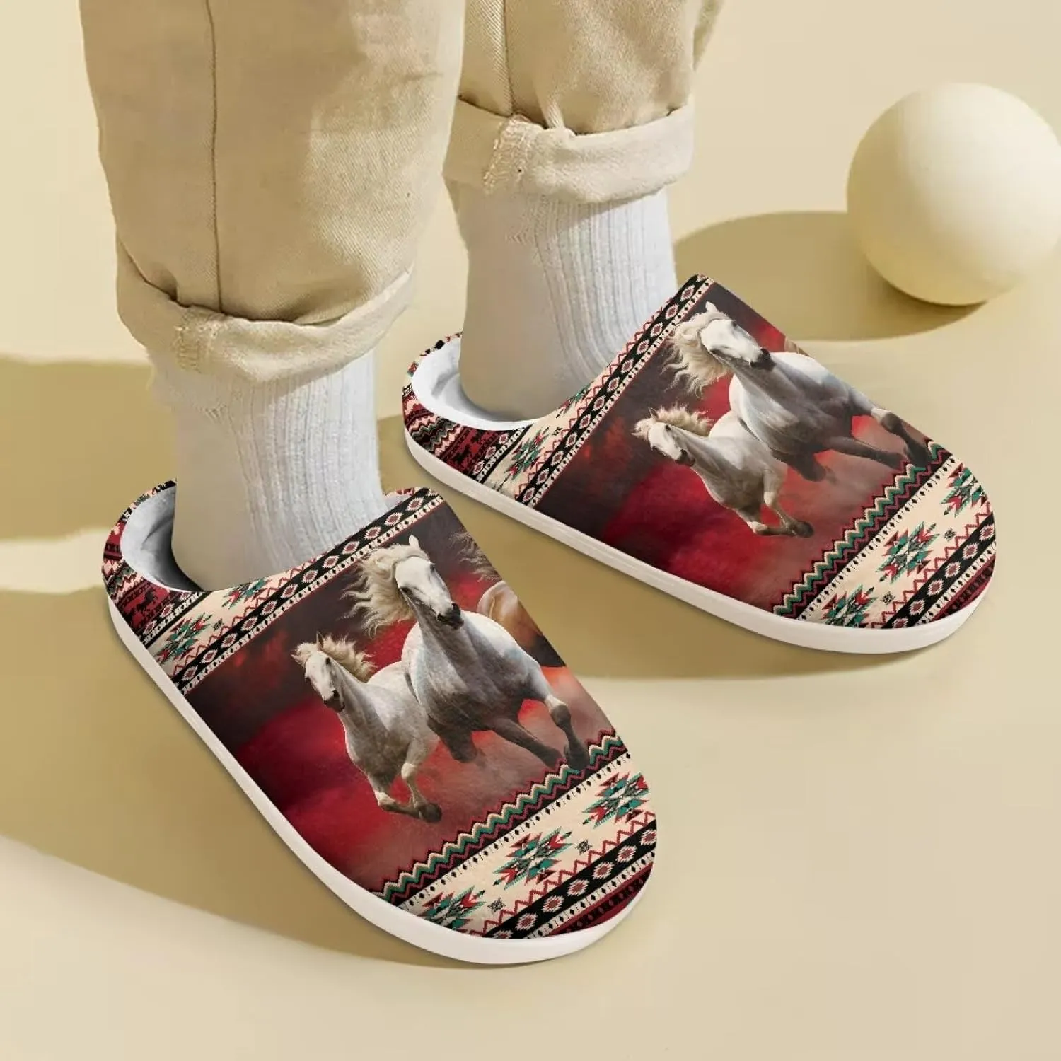 Slippers for Girls Boys Kids Warm Winter Indoor Bedroom Fluffy Slippers Slip-on Shoes Size 9-14.5